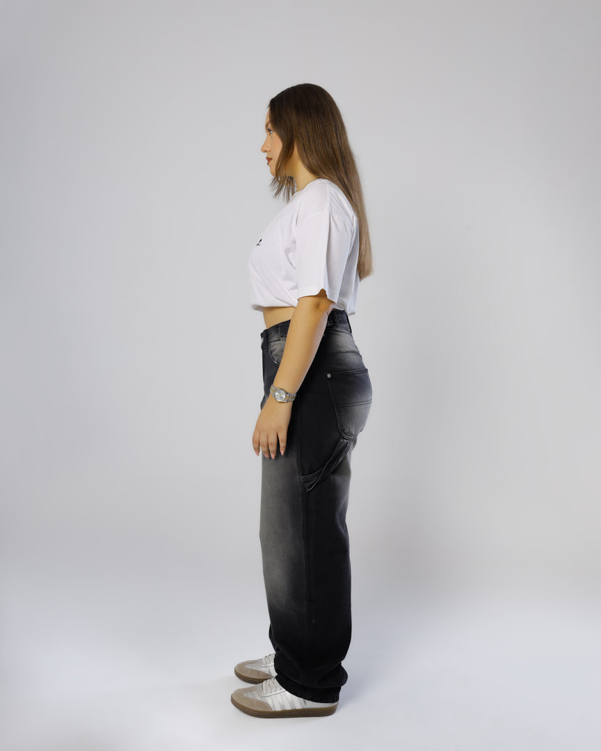 Adjustable Balloon Fit Carpenter Jeans